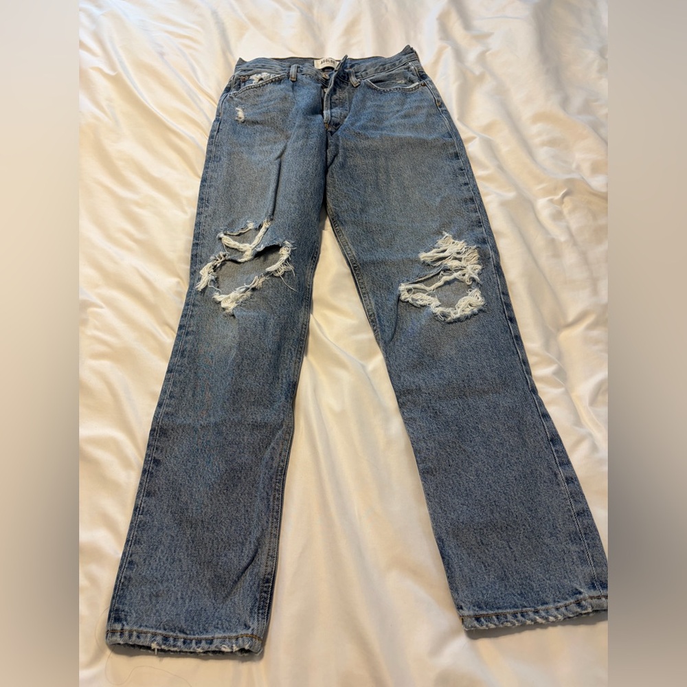 Agolde Men's Ripped Denim Jeans